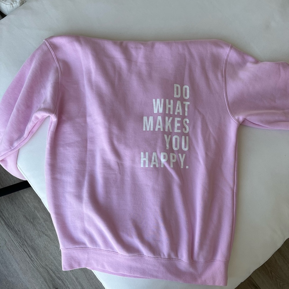 Pink Oversized Hoodie with Cute Saying